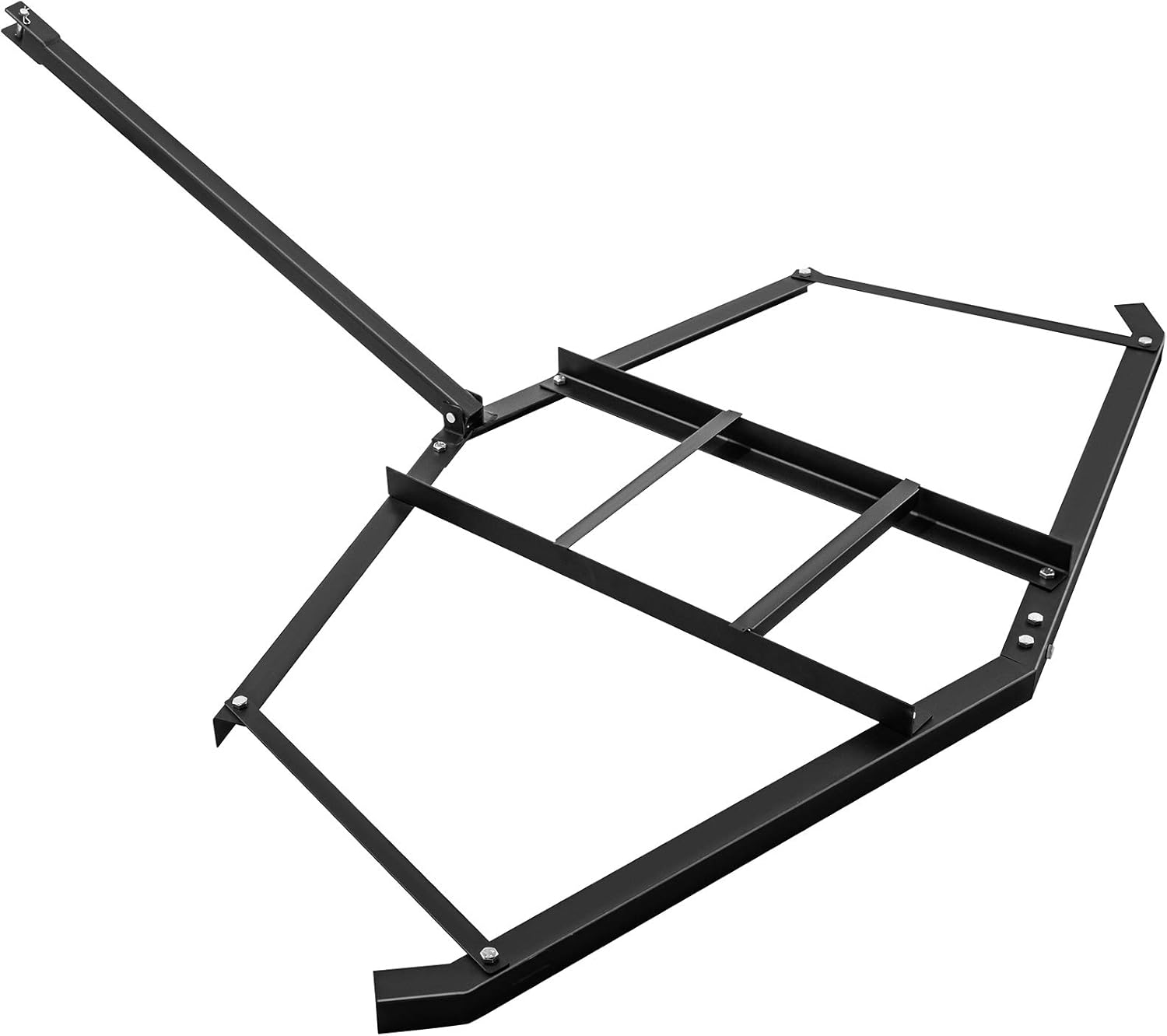 VEVOR Driveway Drag 66" Width, Tow Behind Drag Harrow 35" Length, 4" Height, Driveway Tractor Harrow with 2 Adjustable Bars, Heavy Duty Steel, Driveway Grader for ATV, UTV, Garden Lawn Tractors