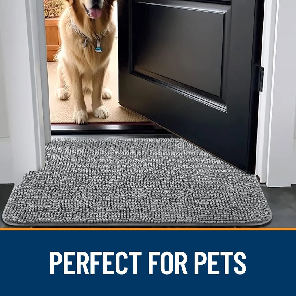 Dog Door Mat for Muddy Paws, Non-Slip Washable, Quick Dry R6860