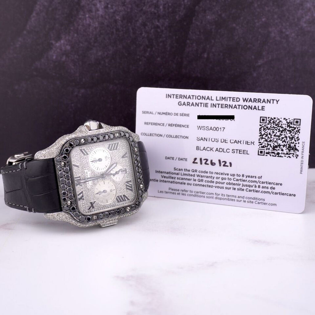 Men's Steel Chronograph Watch with Diamonds W440141