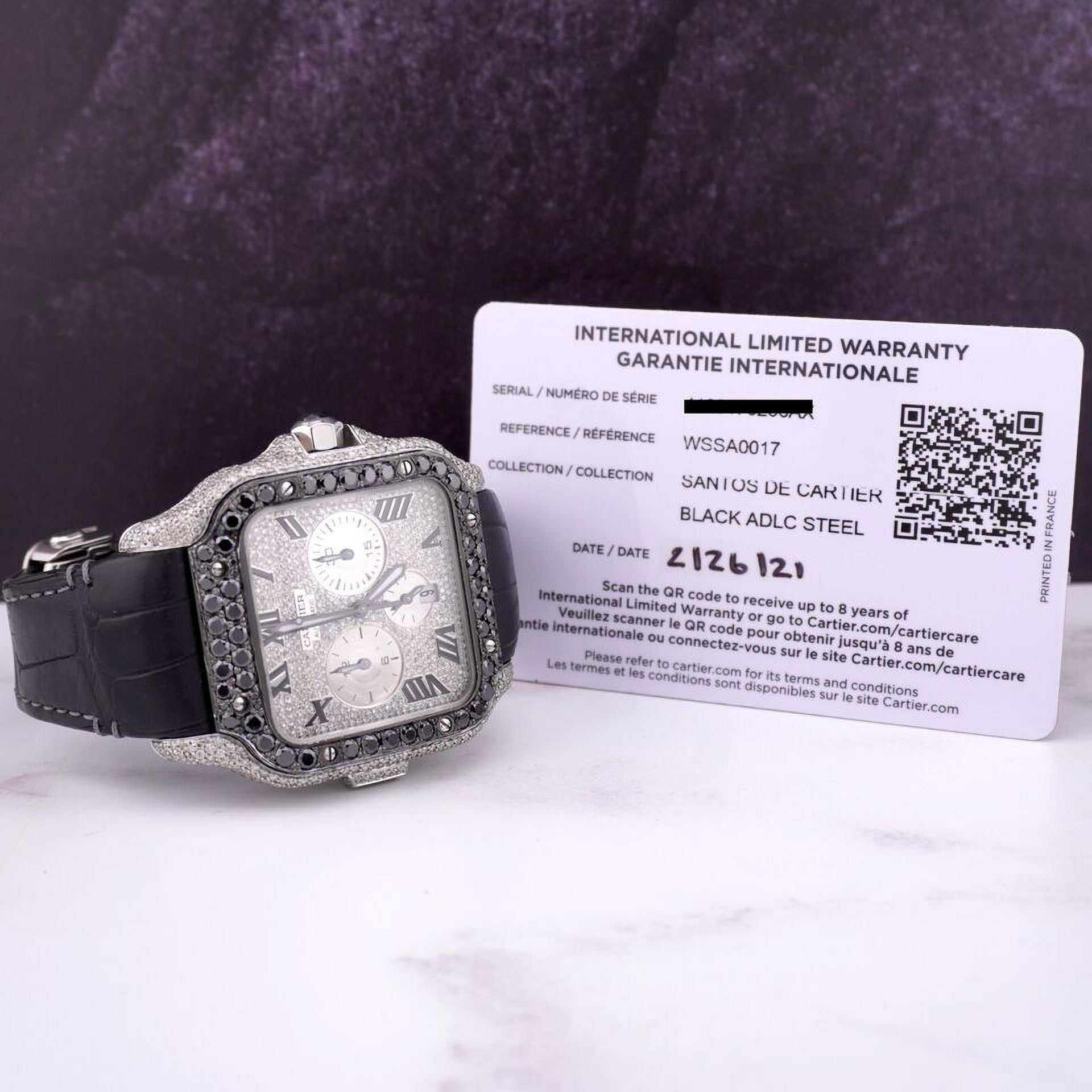 Men's Steel Chronograph Watch with Diamonds W440141