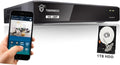 TIGERSECU Super HD 1080P H.265+ 8-Channel Hybrid 4-in-1 DVR Security Recorder with 1TB Hard Drive, for 2MP TVI/5MP TVI/AHD/CVI/Analog Cameras (Cameras Not Included)
