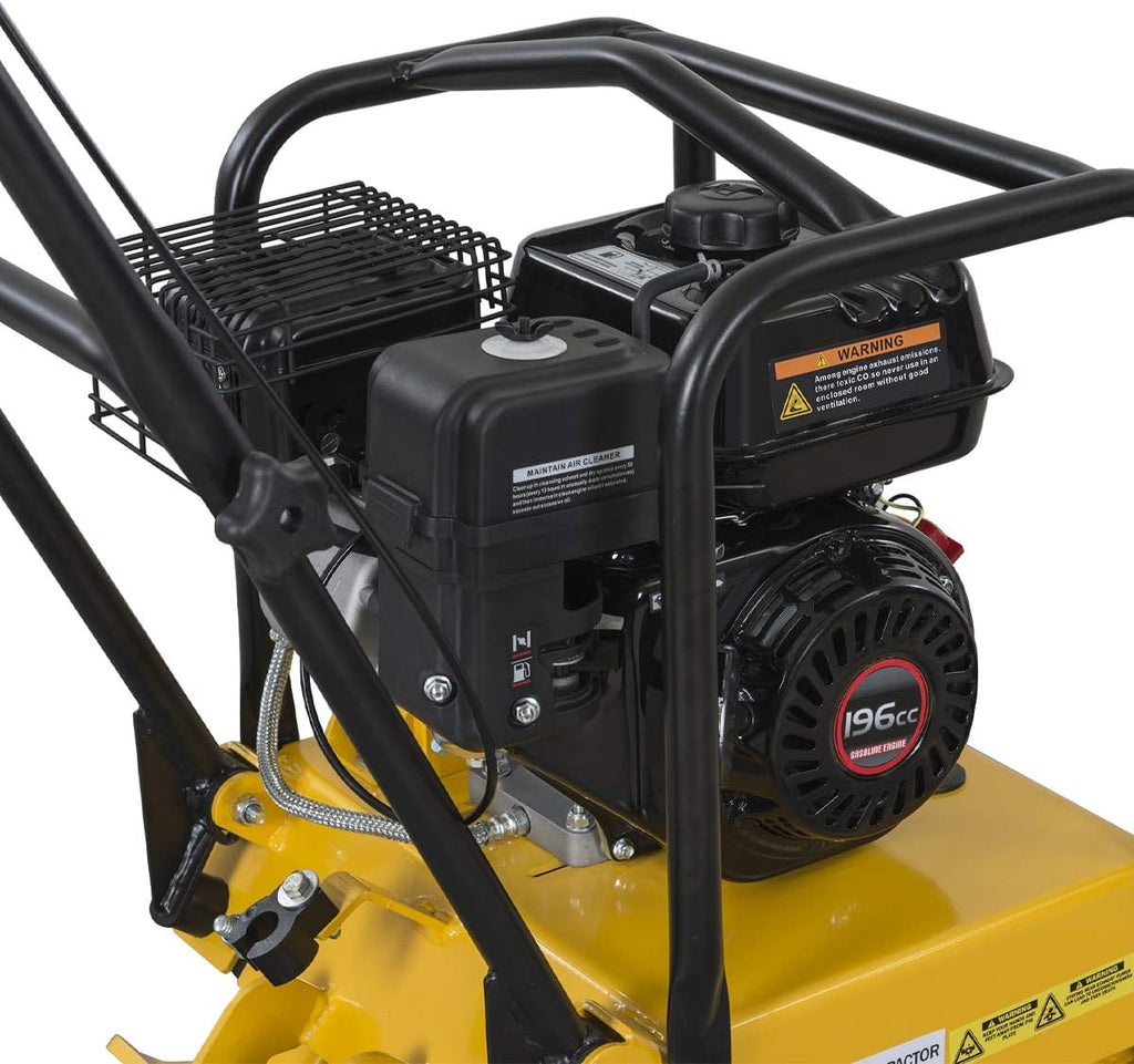 6.5hp Walk Behind Plate Compactor 2248lbs Force Foldable Handle S6932
