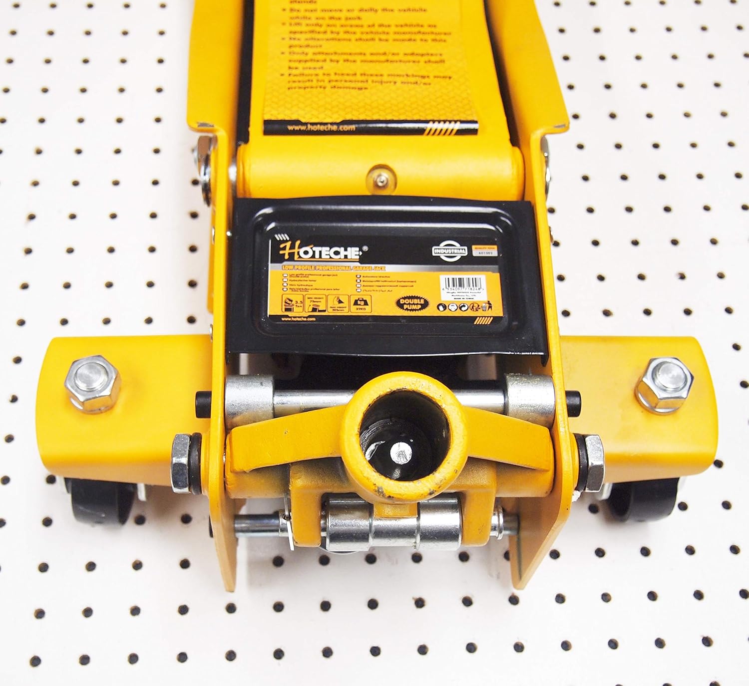 3-1/2 Ton Hydraulic Garage Floor Service Jack Low Profile Double Pump V43926