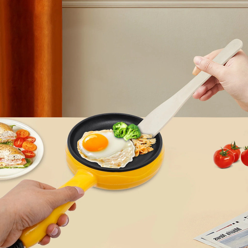 6-inch Electric Skillet, Non-Stick Electric Skillet, Yellow Mini Frying Pan