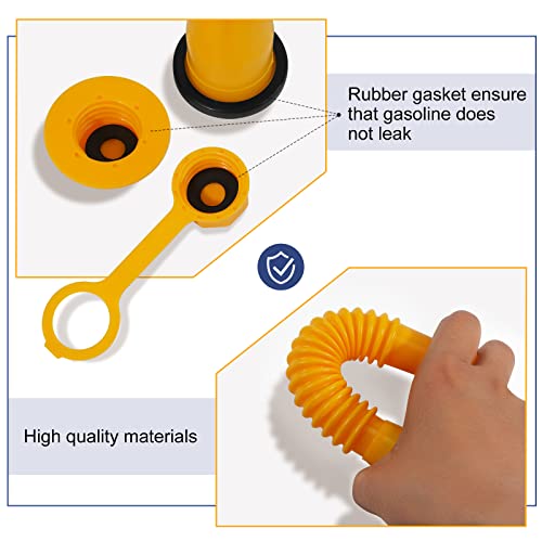 Gas Can Spout Replacement Kit for 5 Gallon Gasoline Cans with Flexible Nozzles F997