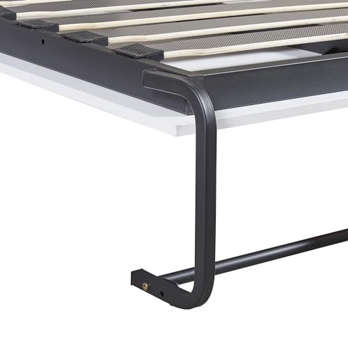 Queen Size Wood Murphy Bed Wall Bed Frame, Foldable Platform Bed K59147