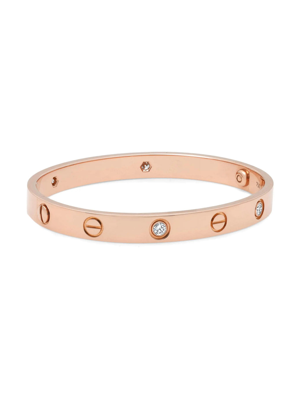 18K Rose Gold Diamond Bracelet L346