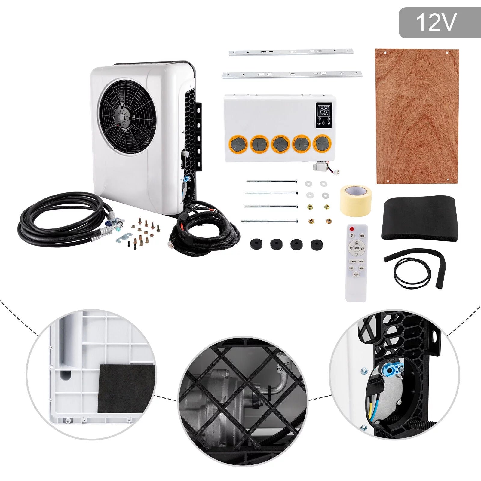 Mini Split Air Conditioner 6800 BTU Cold Only with Remote Control D75001