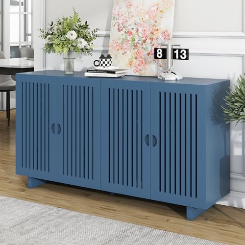 Buffet Cabinet with Storage, 2 Adjustable Shelves, Modern Sideboard for Dining Room P2211