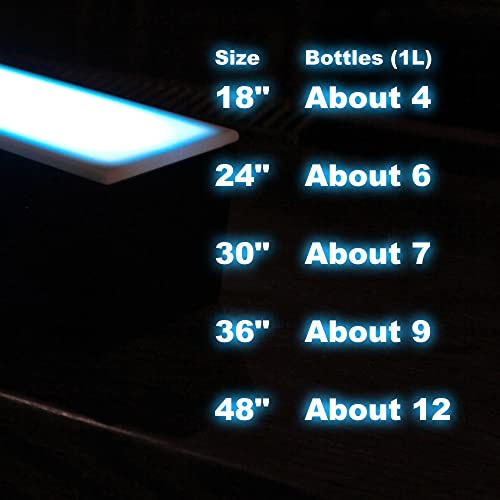 LED Liquor Bottle Display Shelf 1 Tier 36 Inch V242024