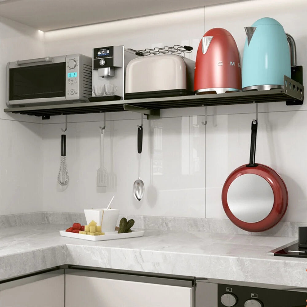 Wall Mount Microwave Oven Bracket with 4 Hooks V829