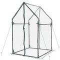 Gardzen Mini Greenhouse Heavy Duty Portable Green House, Clear Tent Indoor or Outdoor for Plants 36.2”(L) x18.9”(W) x33.3”(H)