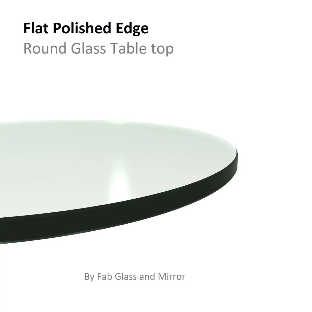 Tempered Glass Table Top 16 Inch Round Q253