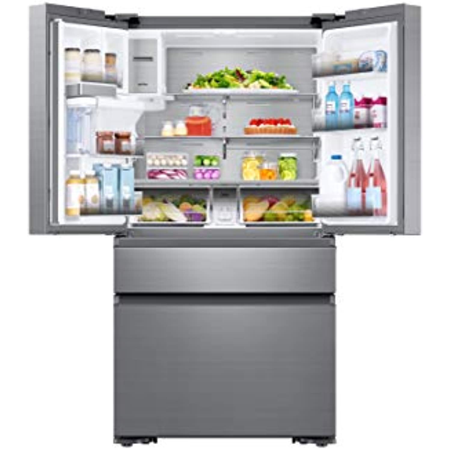 36" Freestanding 4 Door French Door Refrigerator with Water Dispenser and Ice Maker V956146