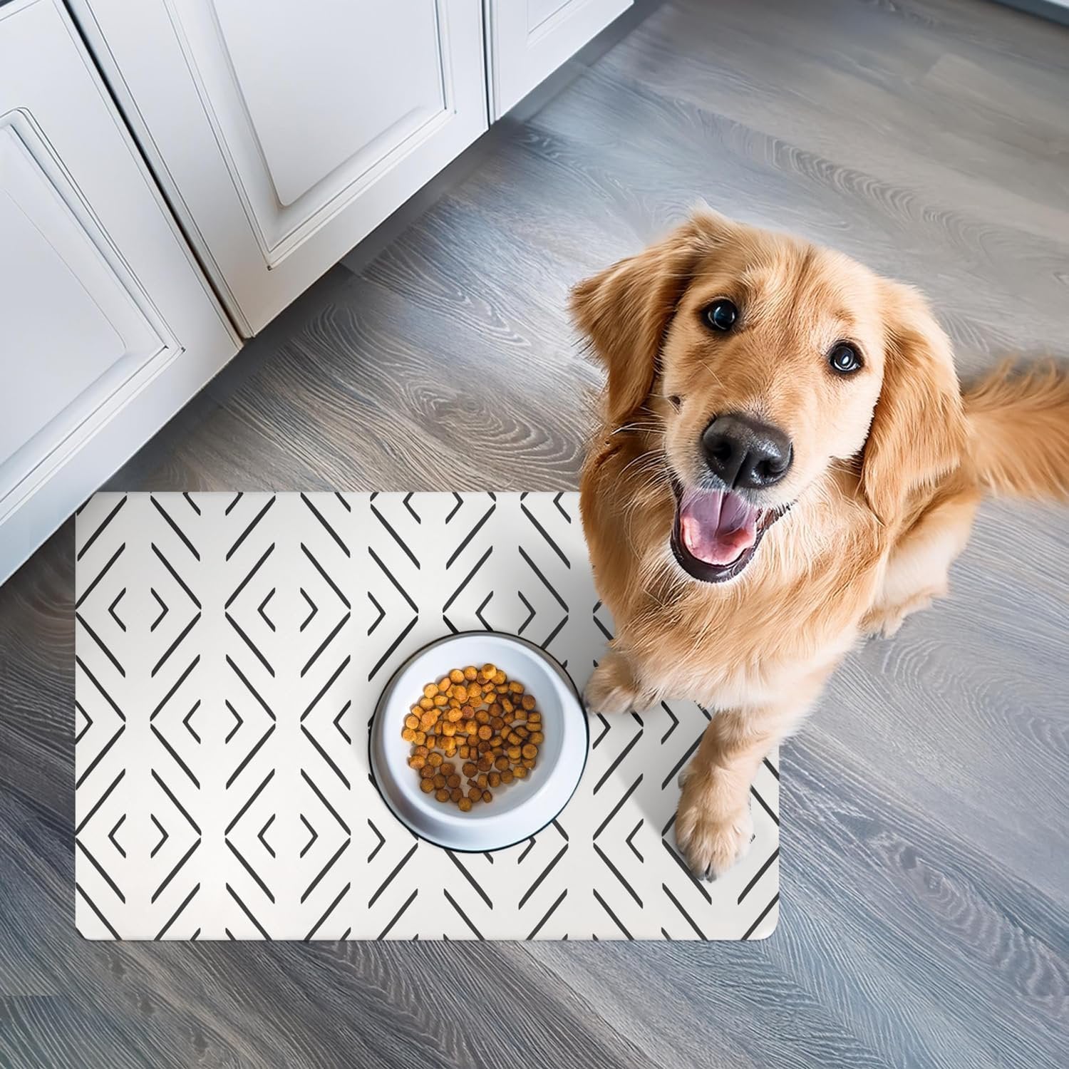 Waterproof Dog Feeding Mat for Food and Water A558060