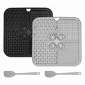 2 x mats 2 x scrapers-Grey &amp; Black