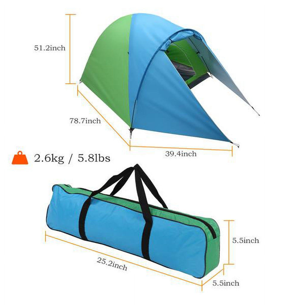 4-Person Double Layer Family Camping Tent for Hiking M7118