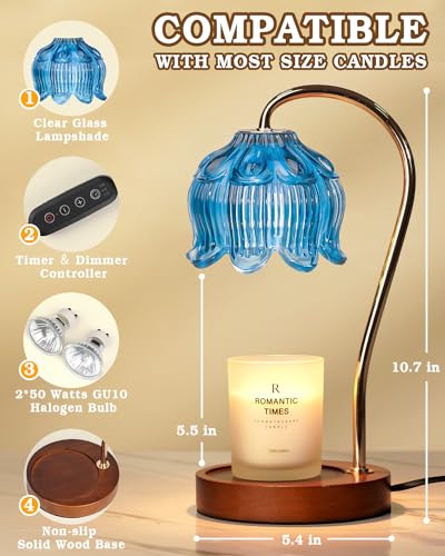 Dimmable Candle Warmer Lamp with Timer for Jar Candles U917