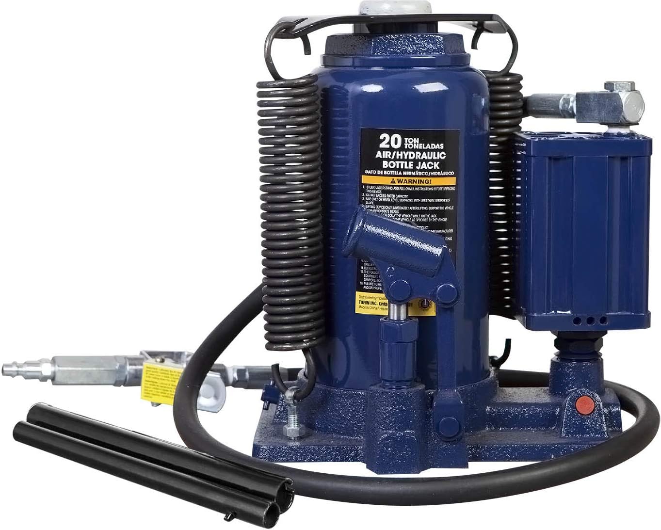 20 Ton Pneumatic Air Hydraulic Bottle Jack with Manual Pump for Trucks R597