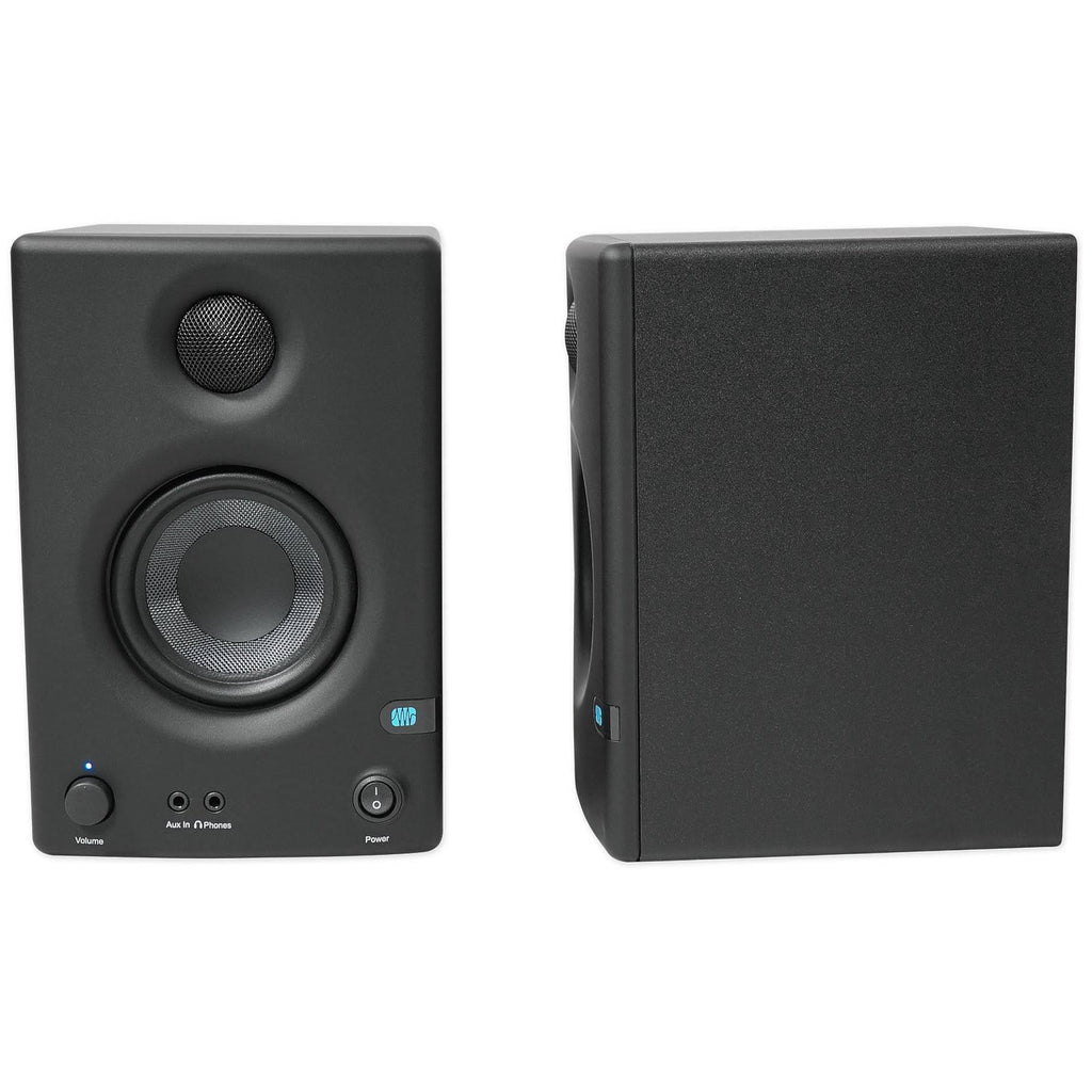 3.5" Powered Studio Monitor Speakers with Headphones E163769