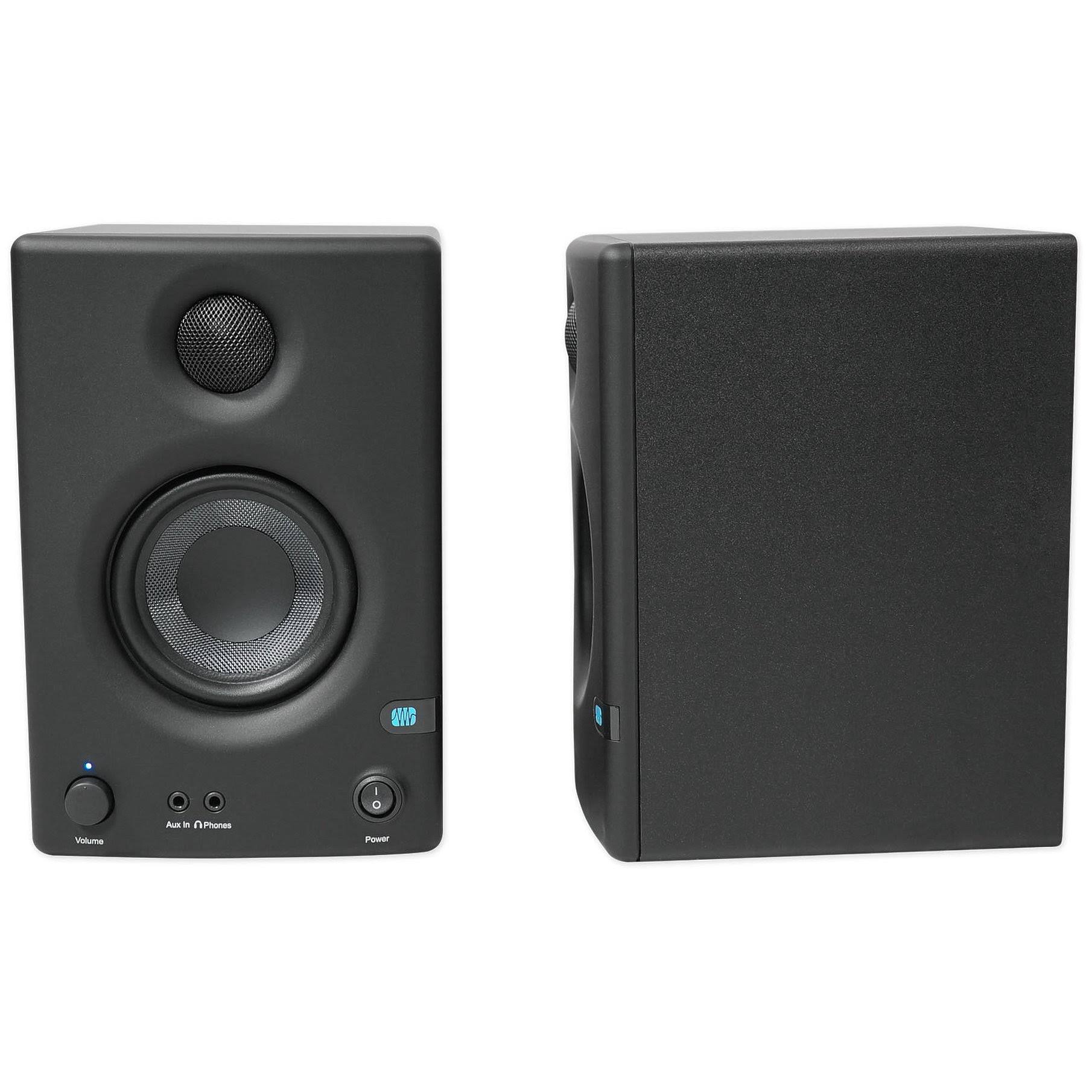 3.5" Powered Studio Monitor Speakers with Headphones E163769