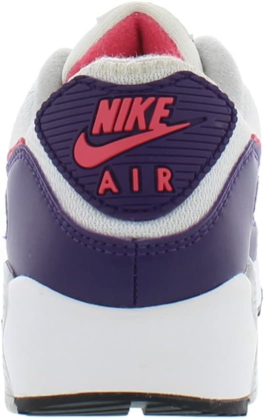 Women's Air Max 90 Shoe, White/Eggplant/Flare Zen Grey, 12 Q937