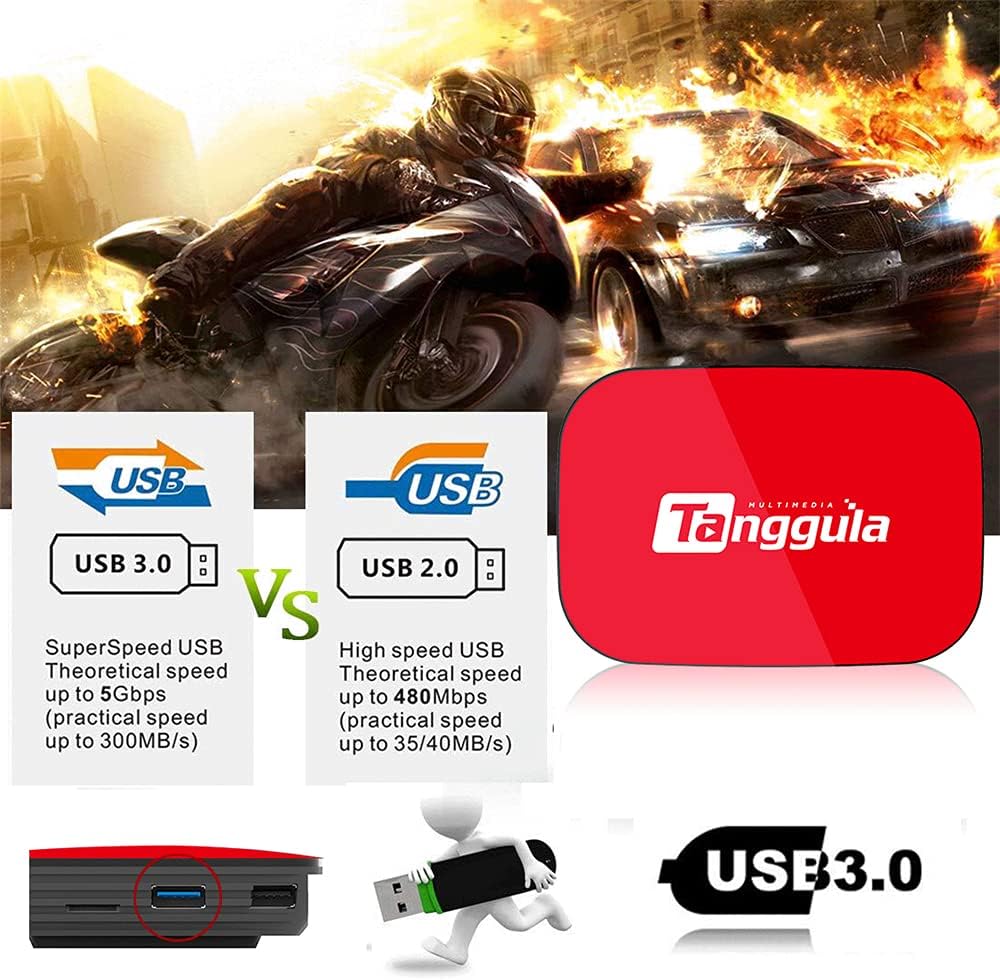 Android TV Box 4GB+128GB Dual Band WiFi Media Player Q8759