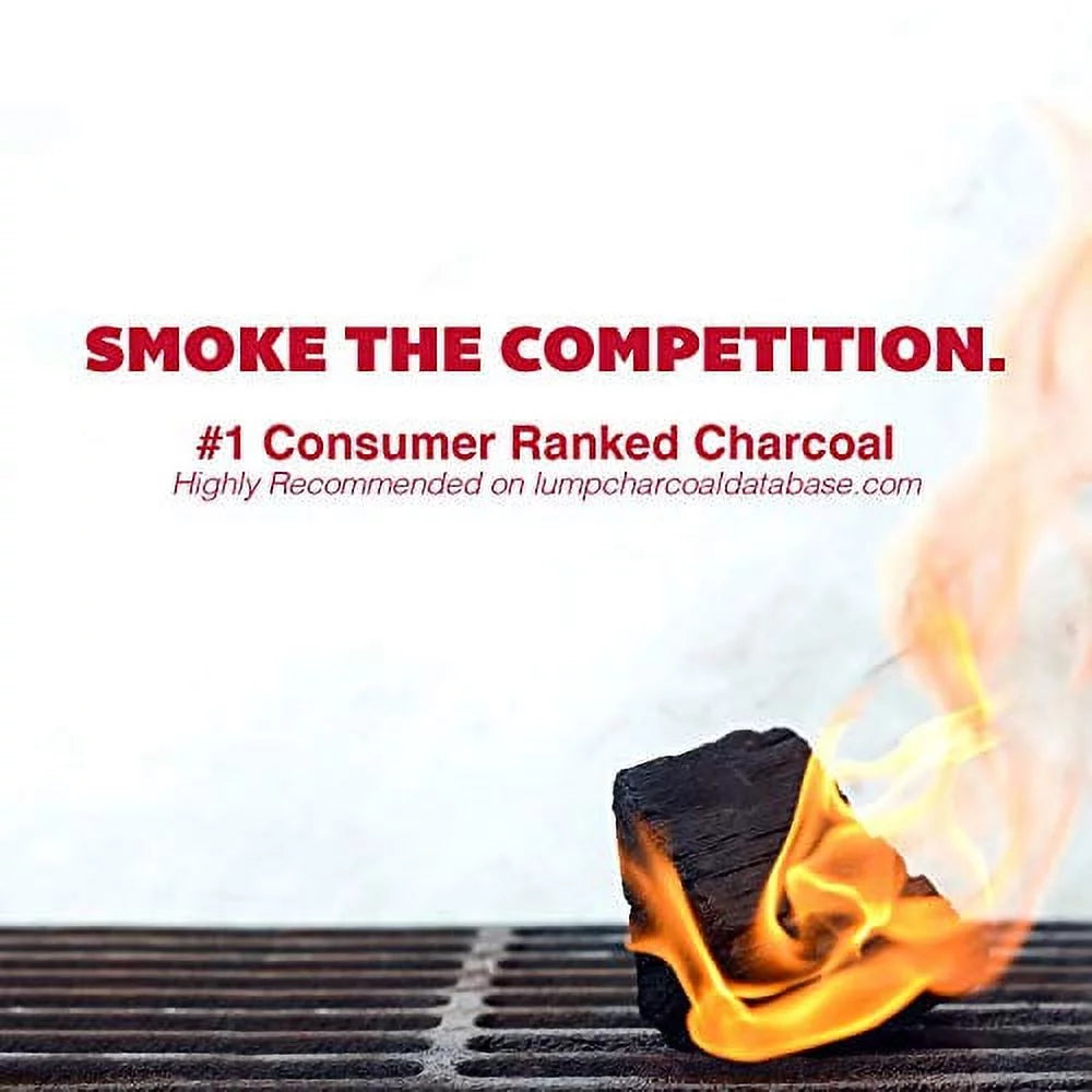 All-Natural Hardwood Lump Charcoal - Oak, Hickory, Maple, and Pecan Wood Mix G8054