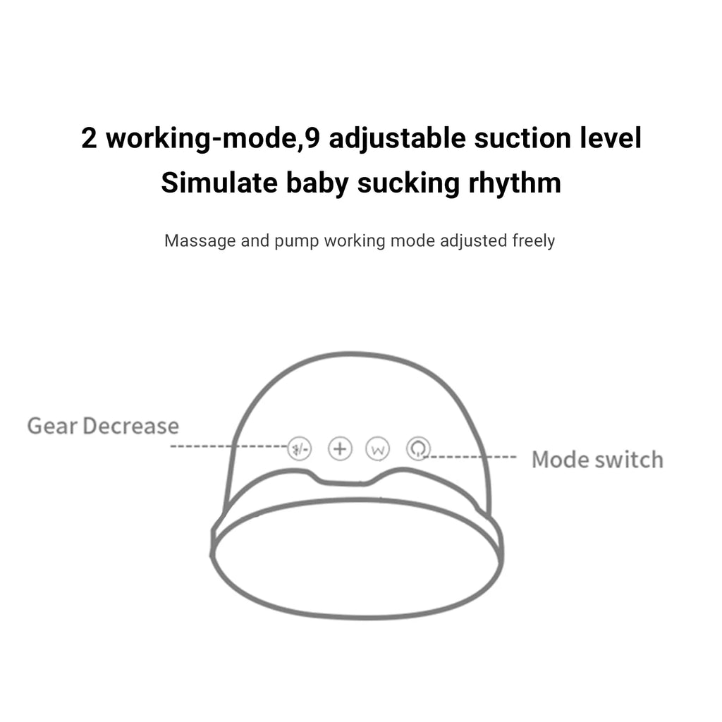 Wearable Electric Breast Pump with Silicone O569
