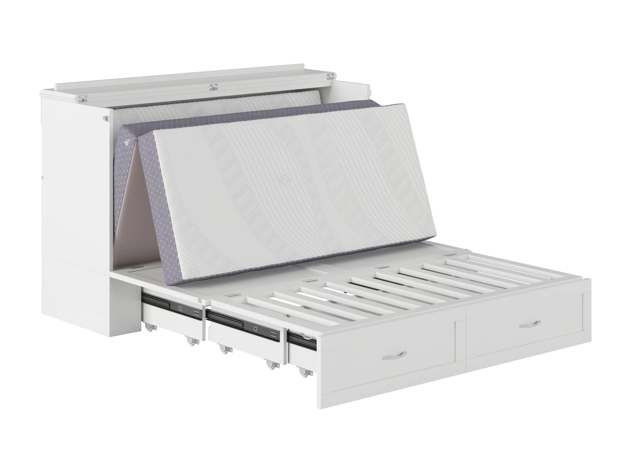 Queen Murphy Bed Chest with Charging Station J79477