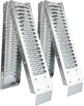 BEJONI 67'' x 8.7'' Folding Heavy Duty Steel Loading Ramps for Truck & Trailer, Separated Ramp Kit for DIY Install, 950 lb Capacity, 1 Pair