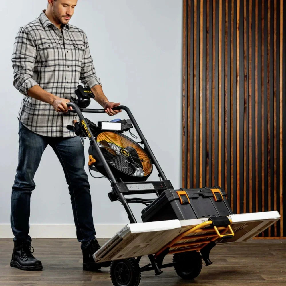 5-in-1 Hand Truck with Integrated Fan and LED Light E655668