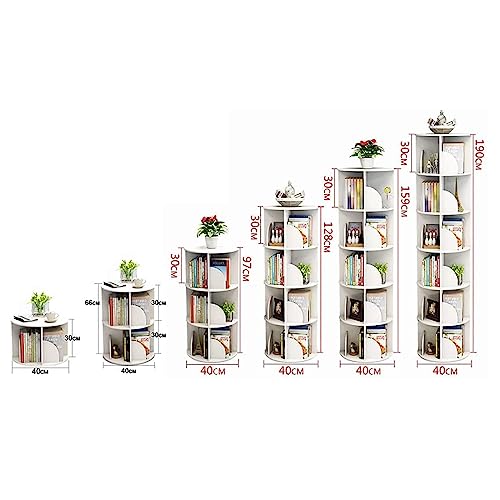 360° Rotating Bookshelf, 6-Tier Standing Bookcase for Small Space K3313