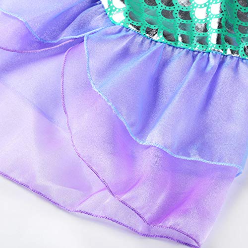 Girls Princess Mermaid Costume Party Dress X690