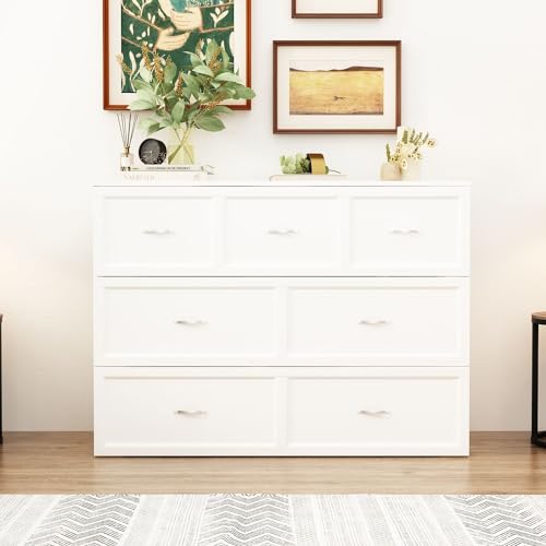 Queen Murphy Bed with Charging Station and Drawer L600618