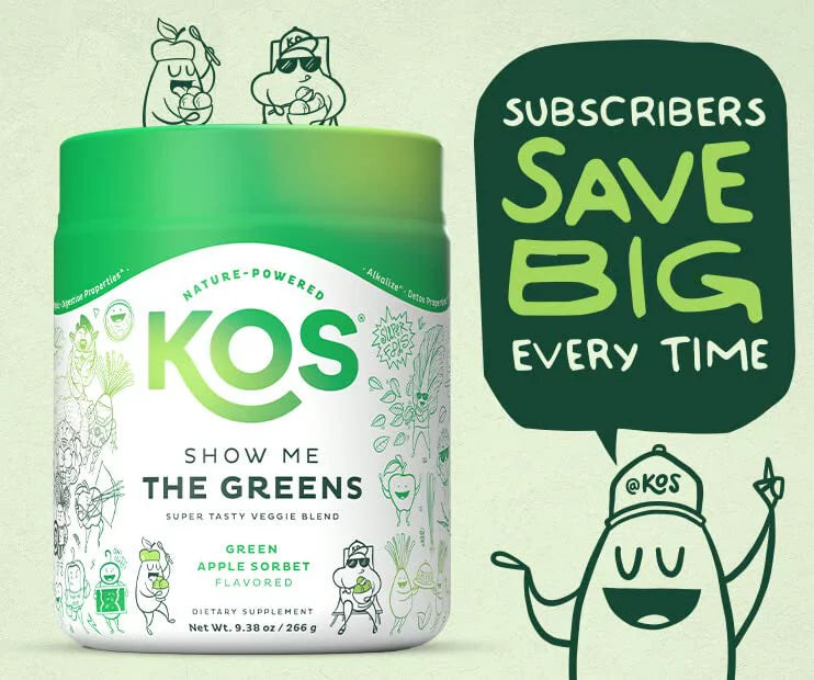 Organic Super Greens Powder with Spirulina, Chlorella and Wheatgrass, Green Apple Flavor A949