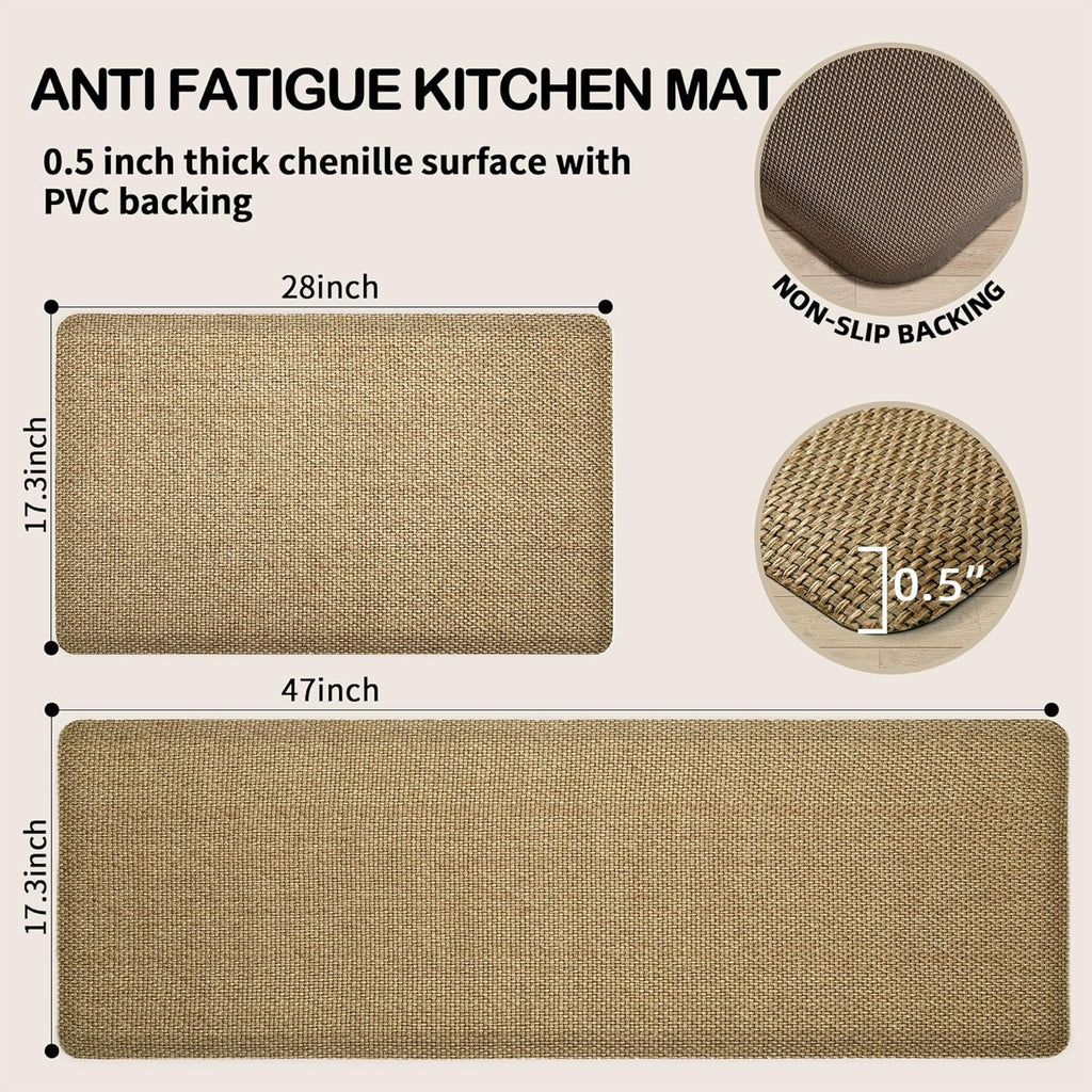 Cushioned Anti-Fatigue Kitchen Mats Non Slip Absorbent for Floor Q889712