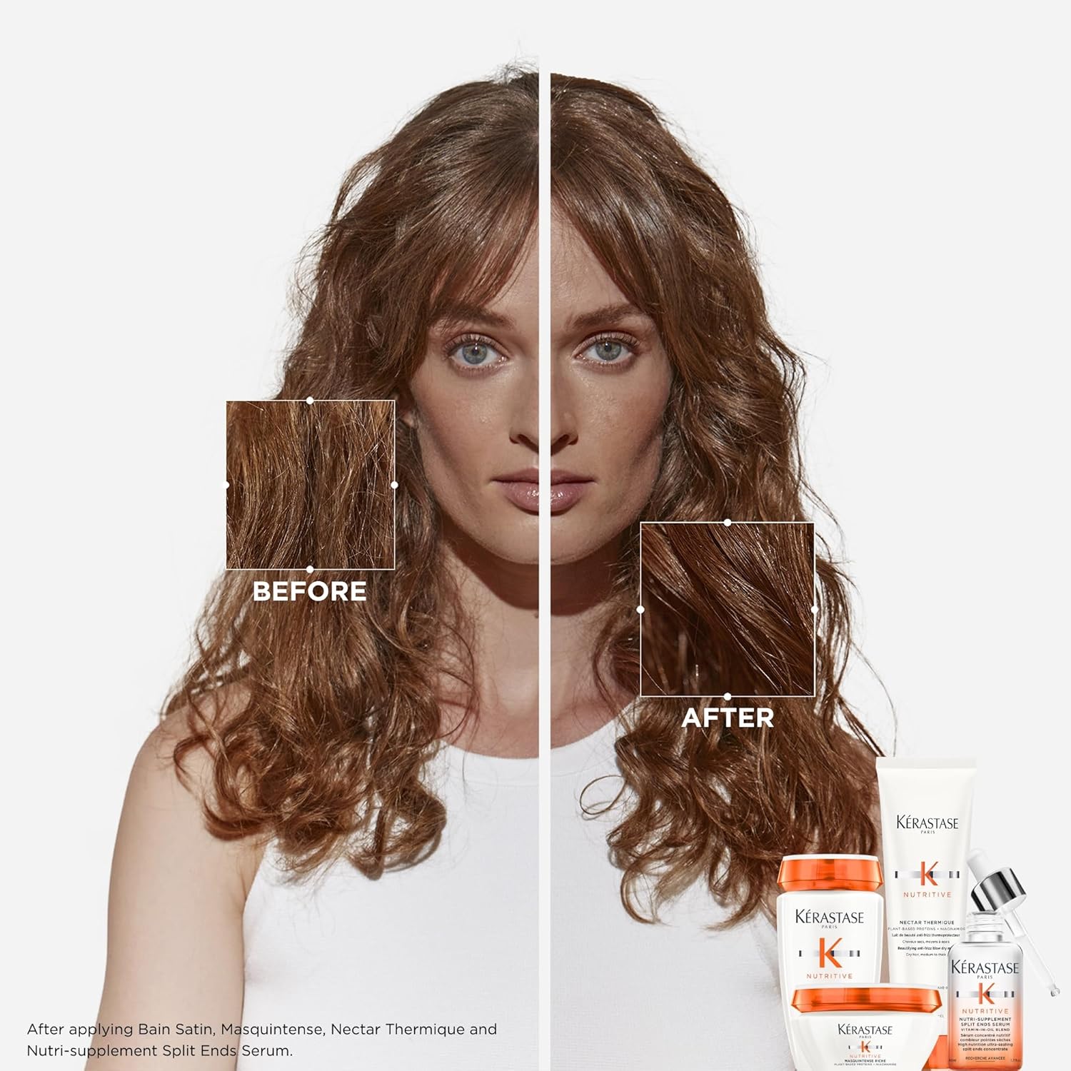 Hydrating Split Ends Serum for Dry Hair, 1.7 Fl Oz O519