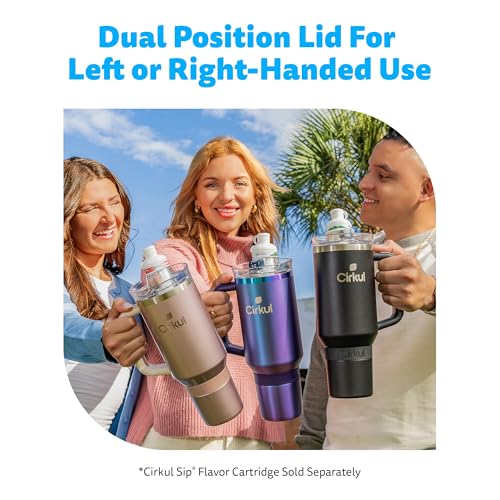 40oz Stainless Steel Tumbler with Handle, Double-Wall Insulated T7917