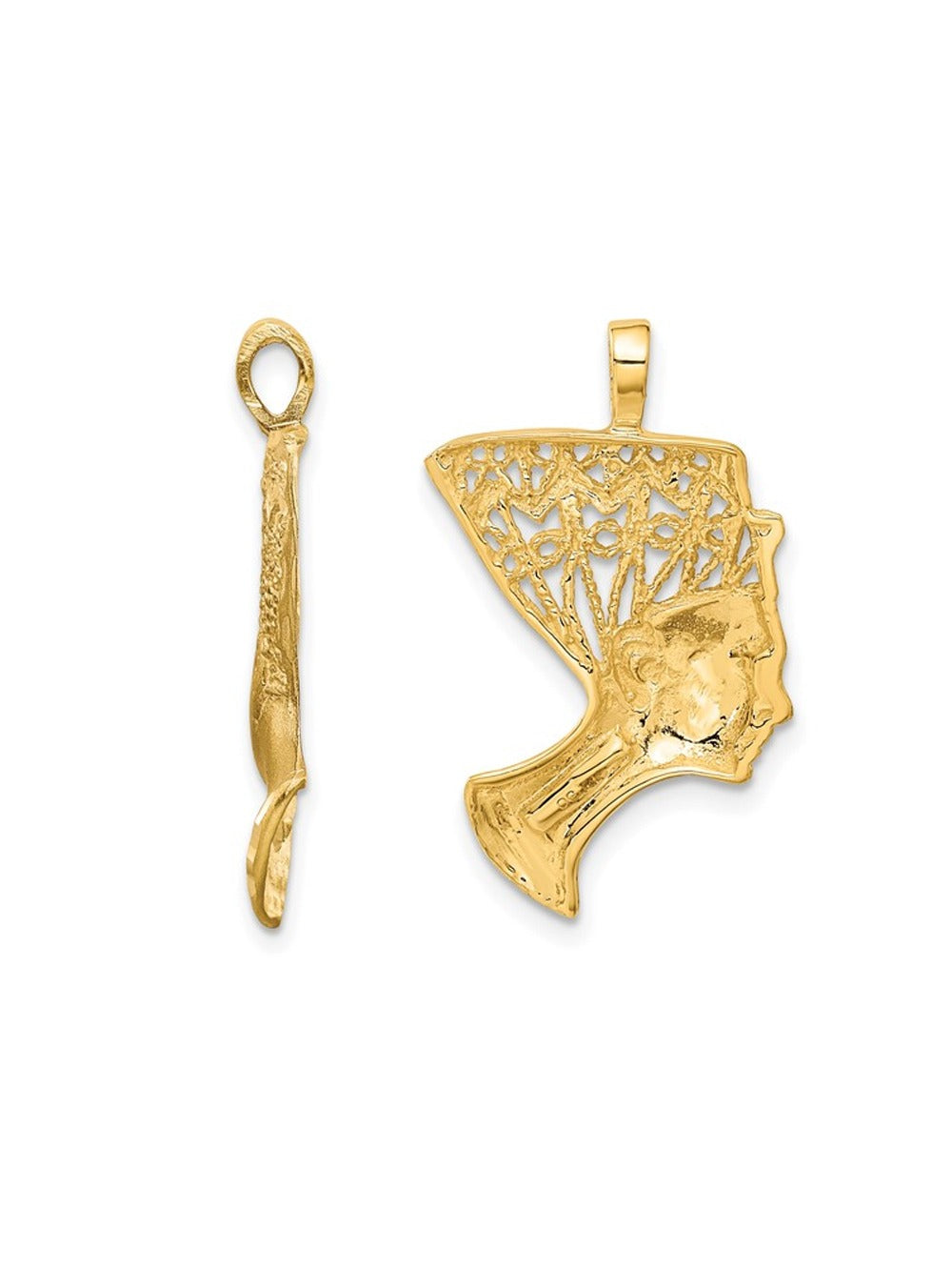 Egyptian Nefertiti Charm Pendant Necklace with Chain S53653