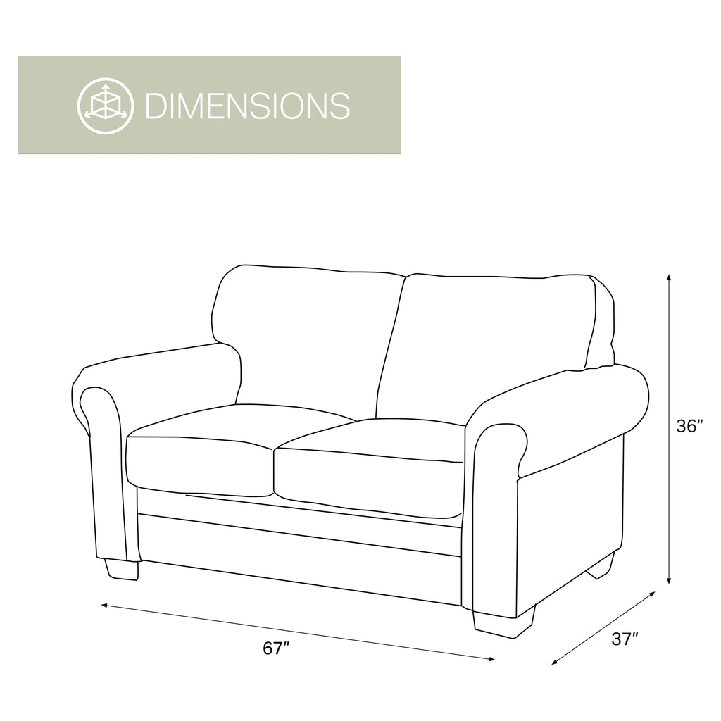 Microfiber Sofa Set in Brown L642190