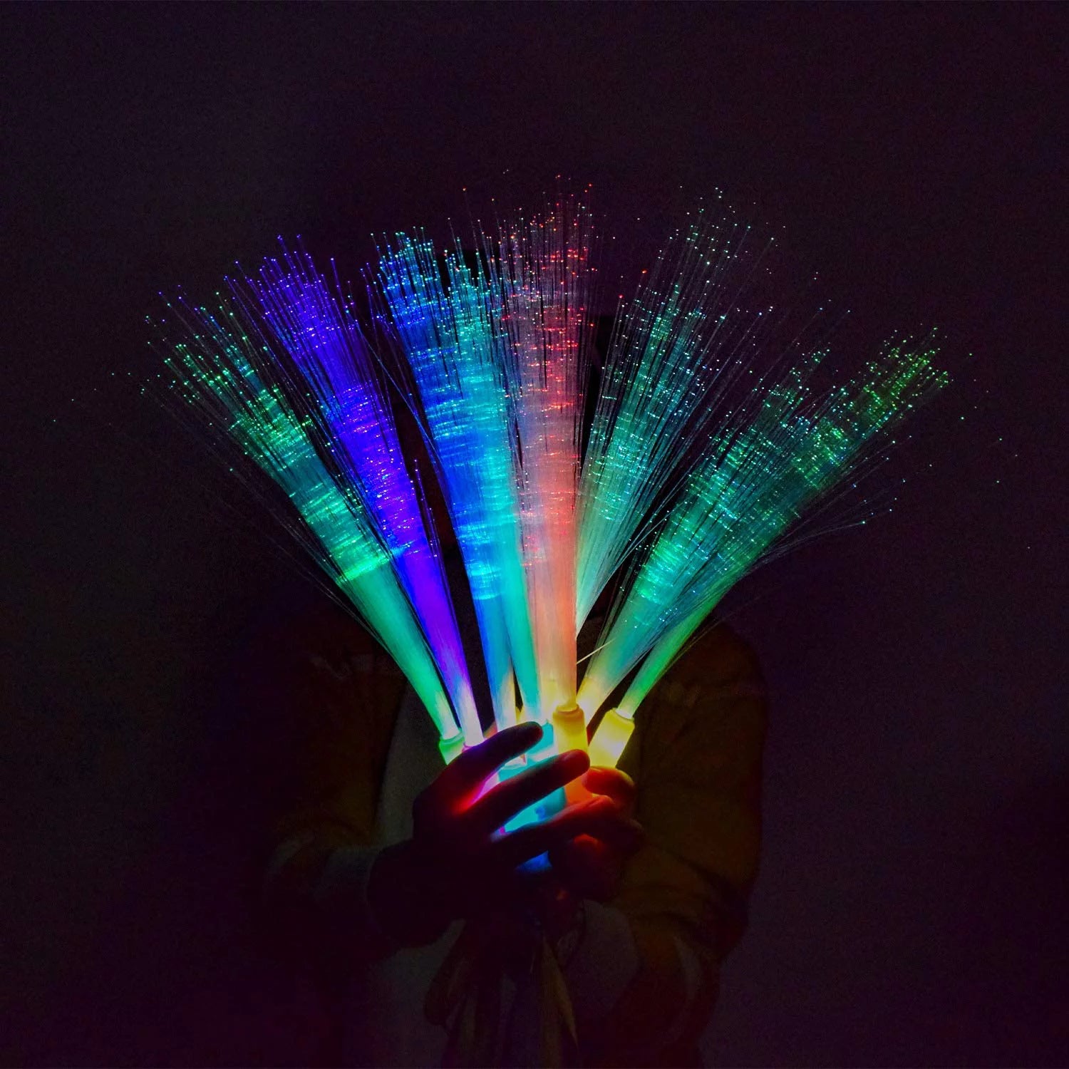 12pcs Glow Sticks Party Supplies, 3 Modes Colorful Flashing LED Light Up Wands S659998