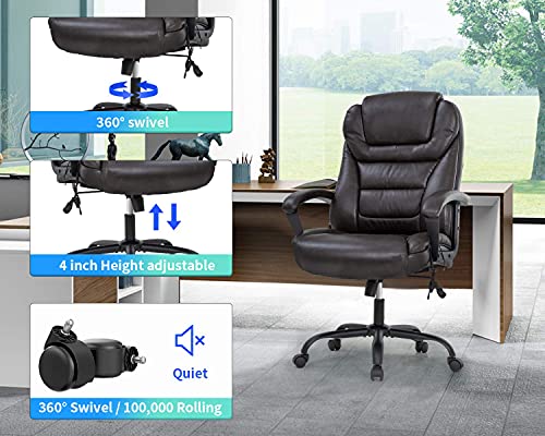 Ergonomic Desk Chair with Lumbar Support and Headrest A145714