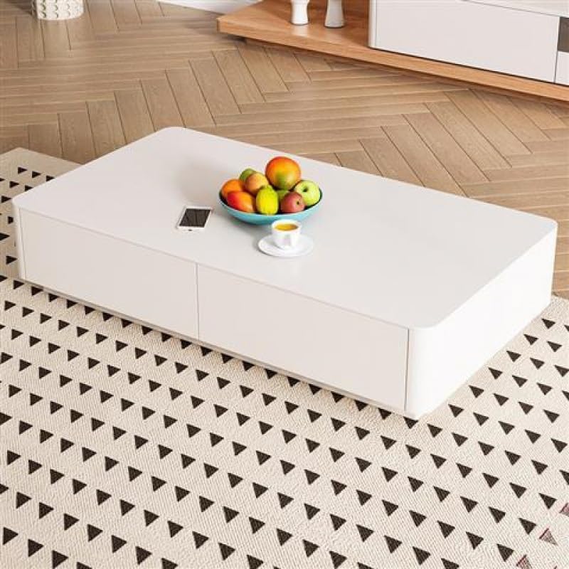 Solid Wood Coffee Table for Living Room, 120cm W4526