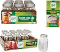 Ball Regular Mouth Glass Mason Jars with Lids and Bands, Used for Canning, Pickling, Juice, Jam, Jelly, 12 Pint Size 16 Ounce Jars + 12 Quart Size 32 Ounce Jars + 12 Lids/Bands