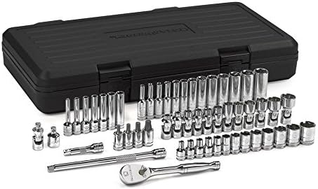 1/4" Drive Standard & Deep SAE/Metric Mechanics Tool Set 51 Pc. H9450