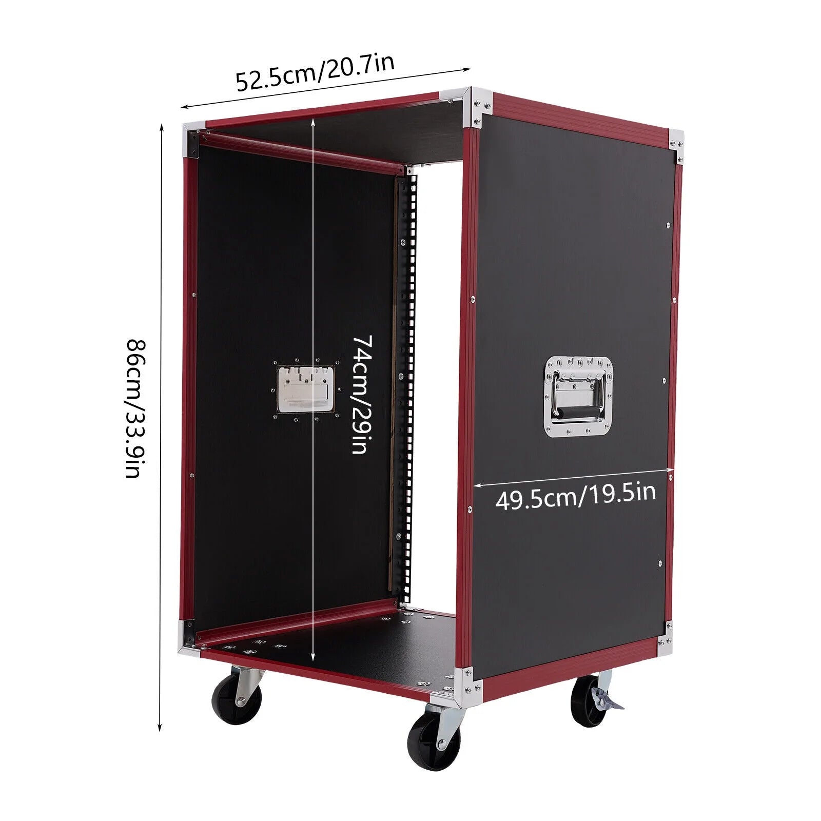 16U Network Server Cabinet with Wheels B671732