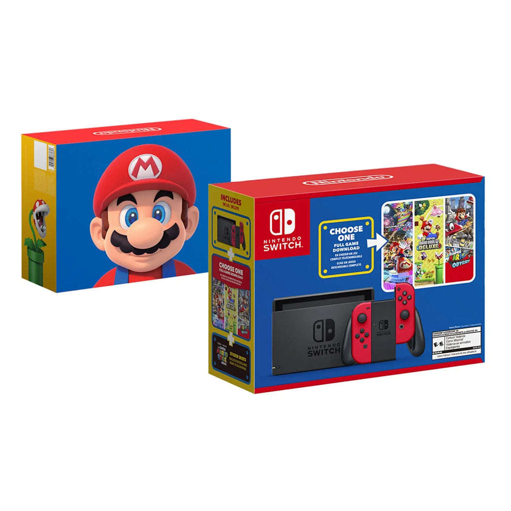 Mario Choose One Bundle with Carry Case, 128GB SD Card, and Game F8778