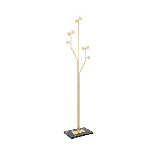 Home Furnishing Coat Rack Metal Coat Rack Standing Creative Wrought Iron Hanger Floor-to-Ceiling Living Room Simple Hanger, for Hat Purse Jacket Hanger Coat Rack Hat Hanger (Color : A)