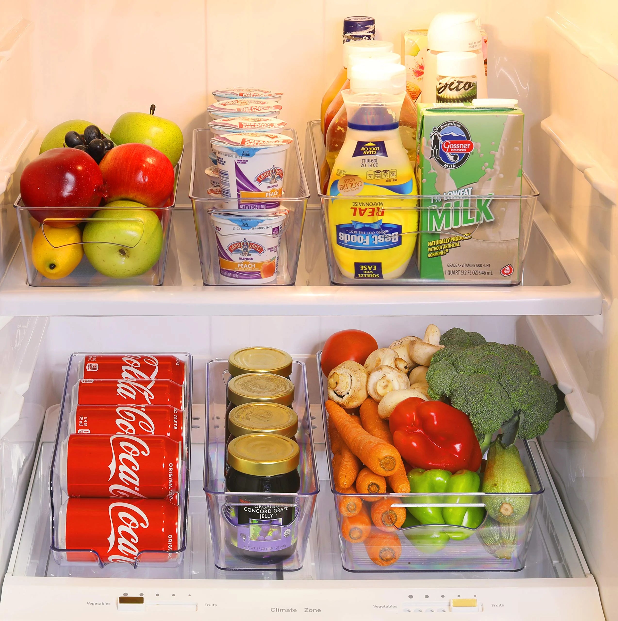 Refrigerator Storage Organizer, Set of 6 X8155